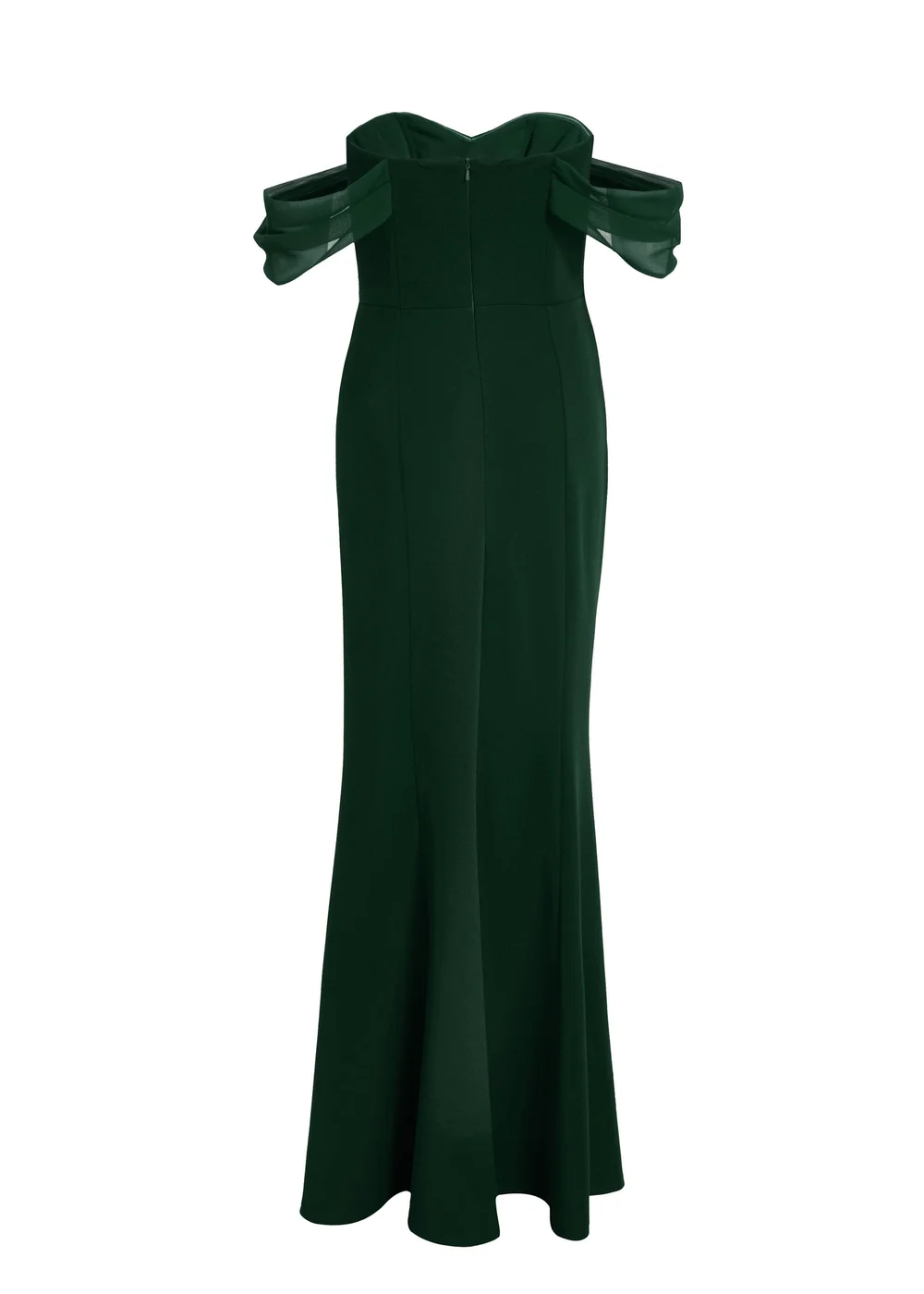 Quiz Green Chiffon Bardot Maxi Dress - Size 16 | Matalan Quiz Green Chiffon Bardot Maxi Dress - Size 16 | Matalan