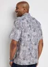 Cotton Traders Silver Grey Guinness TM 1/2 Short Sleeve Soft Touch Paisley Print Shirt - M Image 2