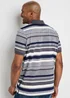 Cotton Traders Grey Marl Guinness TM 1/2 Short Sleeve Jersey Stripe Polo Shirt - 2XL Image 2