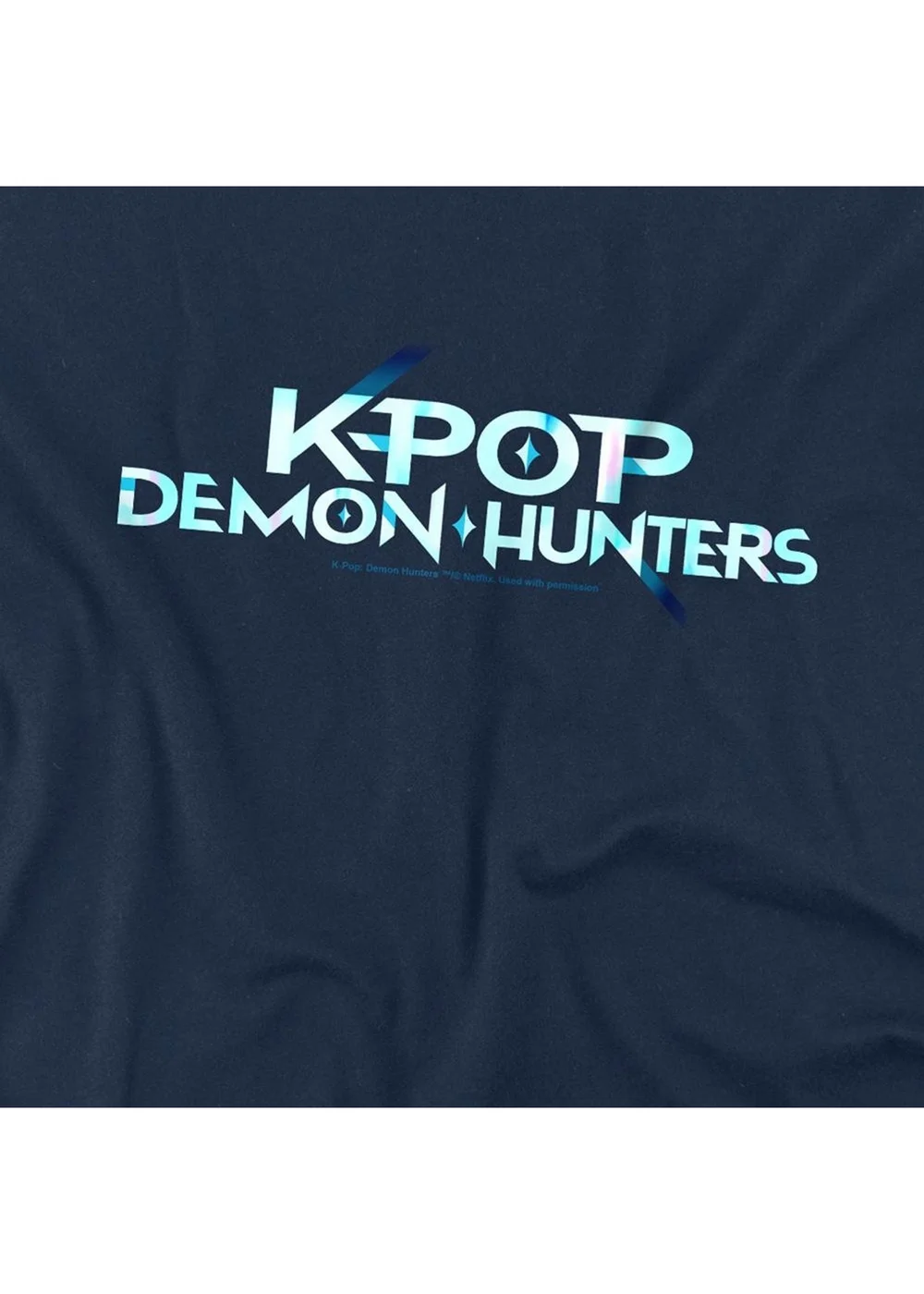 K-Pop Demon Hunters Kids Navy Logo T-Shirt (3-13yrs) - 12-13 yrs Image 3