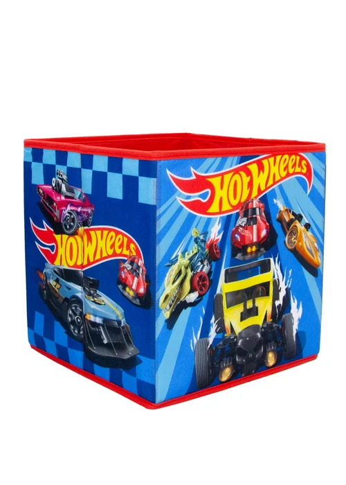 Hot Wheels Circuit 2 Pack Storage Box Blue 30cmx30cm - One Size Image 5