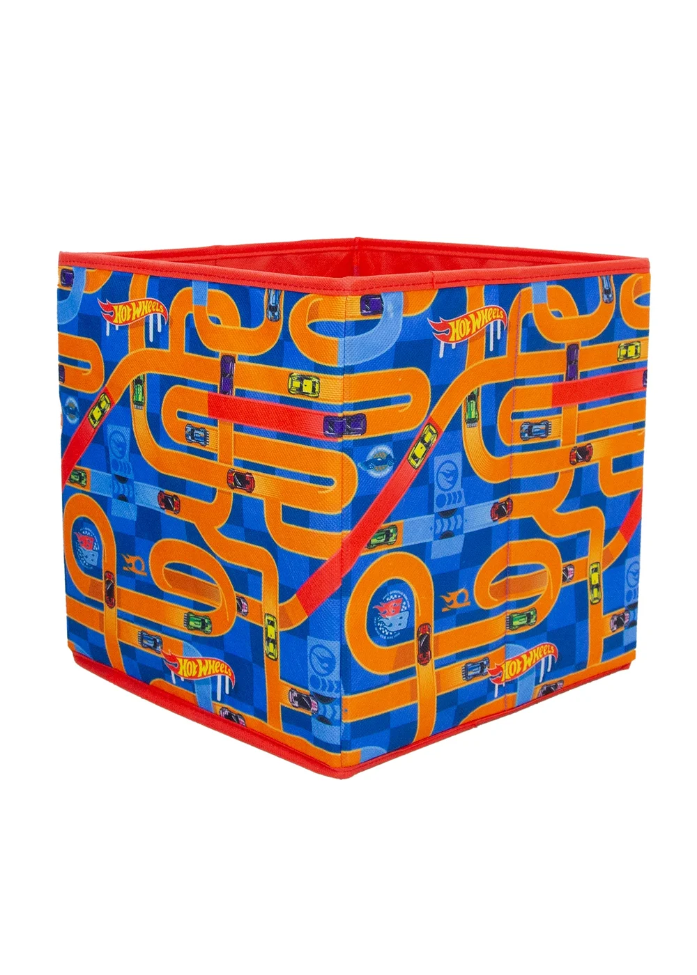 Hot Wheels Circuit 2 Pack Storage Box Blue 30cmx30cm - One Size Image 4