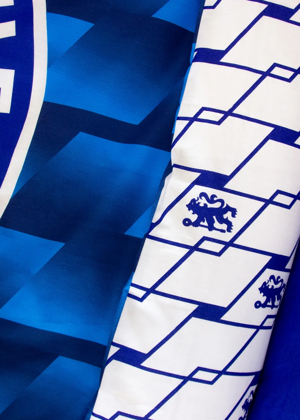 Chelsea FC Blue Geometric Panel Duvet Cover - Single Image 5
