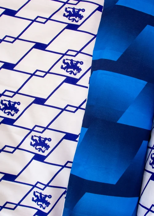 Chelsea FC Blue Geometric Panel Duvet Cover - Single Image 4