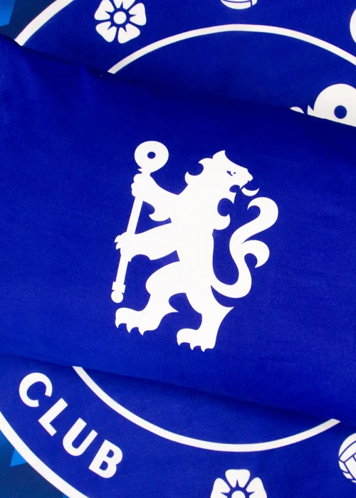Chelsea FC Blue Geometric Panel Duvet Cover - Single Image 3
