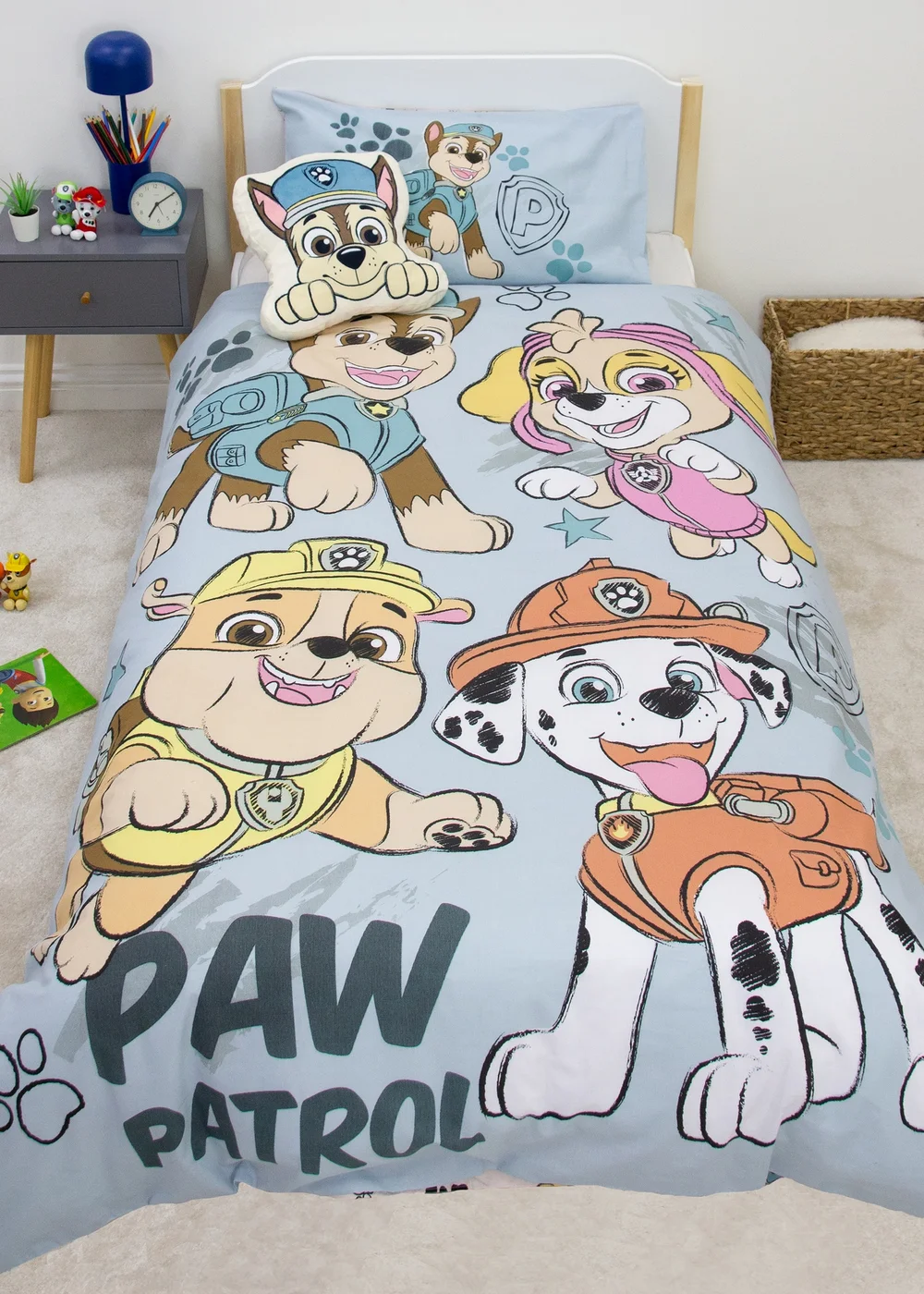 Paw Patrol Multicolour Sketchy Panel Duvet Cover - Single Image 1