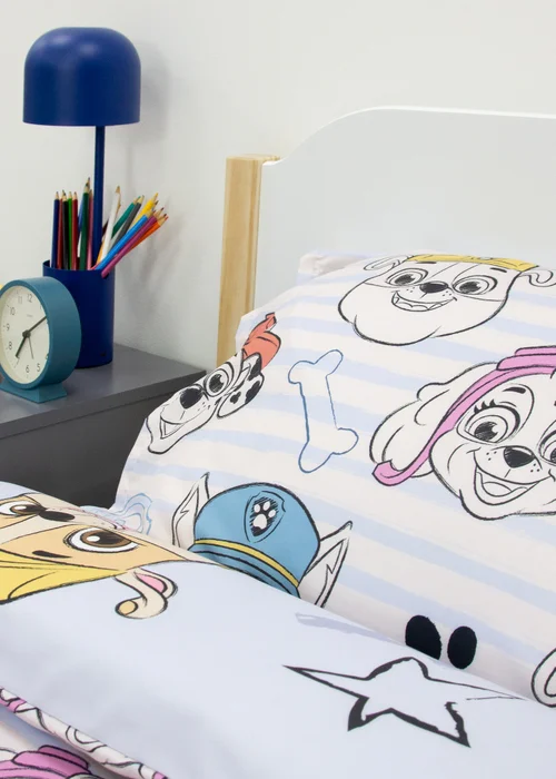 Paw Patrol Grey Sketchy Rotary Duvet Cover - Single Image 3