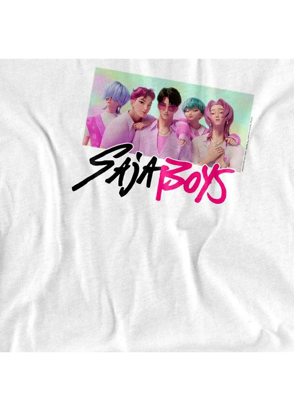K-Pop Demon Hunters Kids White Saja Boys Photo Frame T-Shirt (3-13yrs) - 7-8 Yrs Image 3