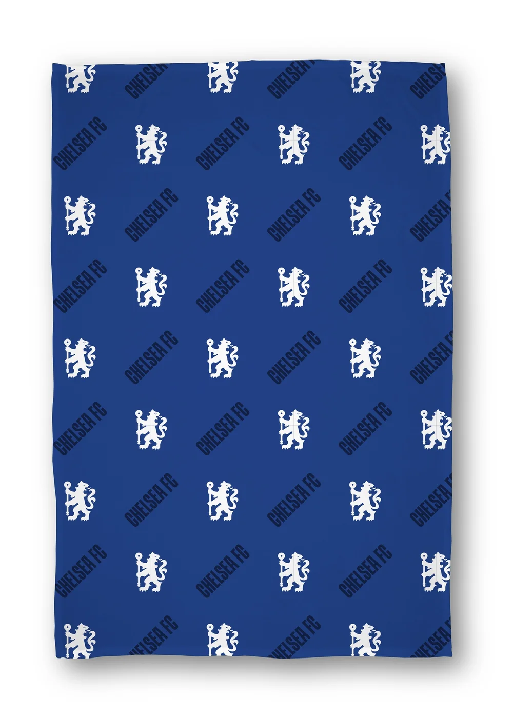 Chelsea FC Blue Geometric Fleece Blanket - 100 x 150 Image 5