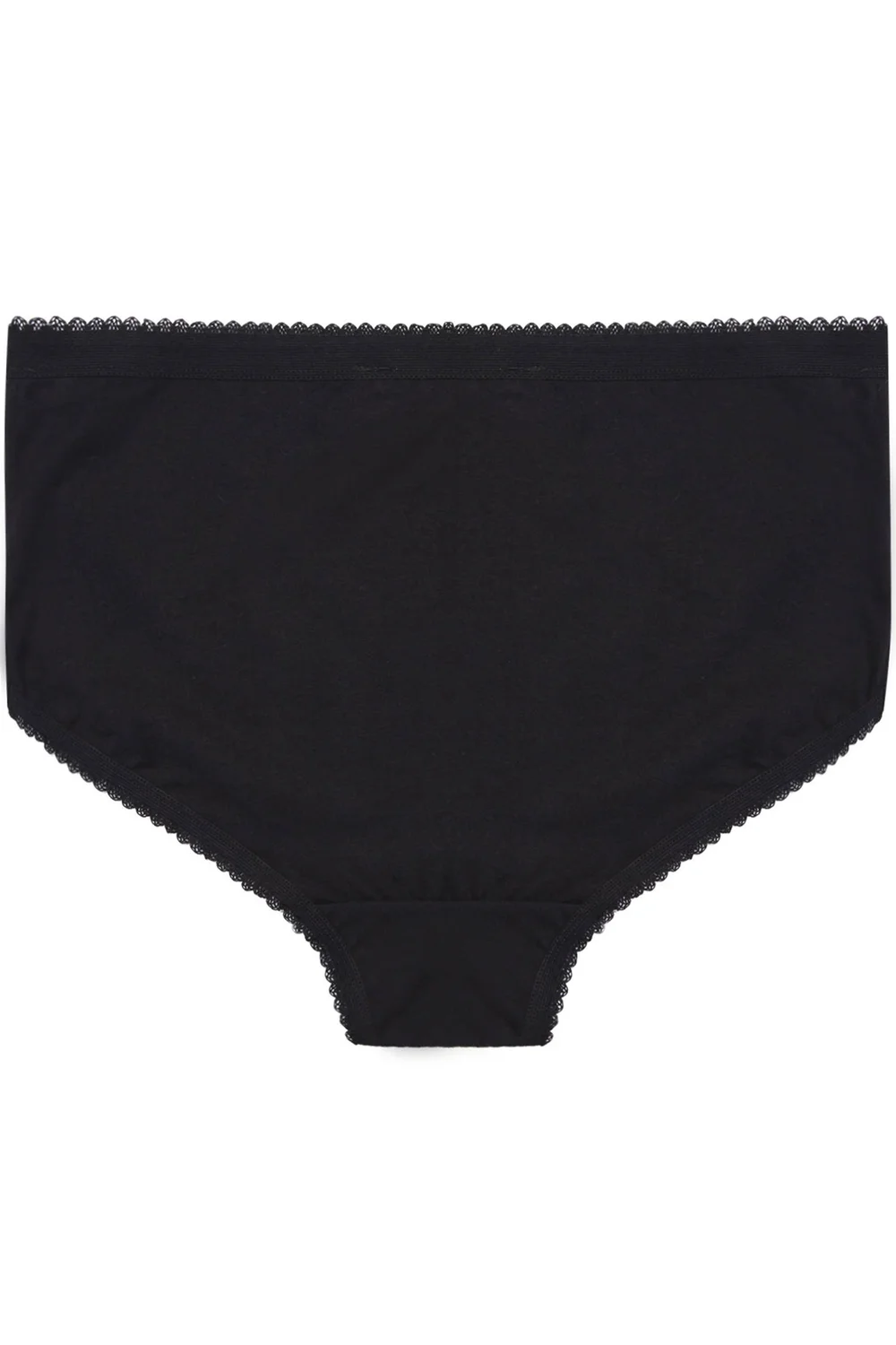 Yours 5 Pack Curve Black Cotton High Waisted Full Briefs - 22-24 Image 4