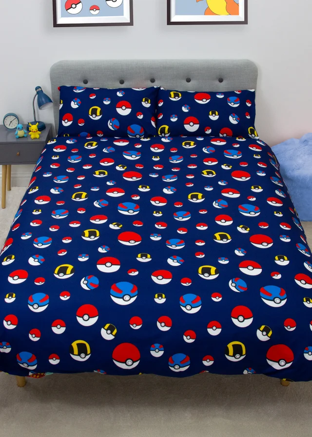 Pokemon Multicolour Retro Duvet Cover