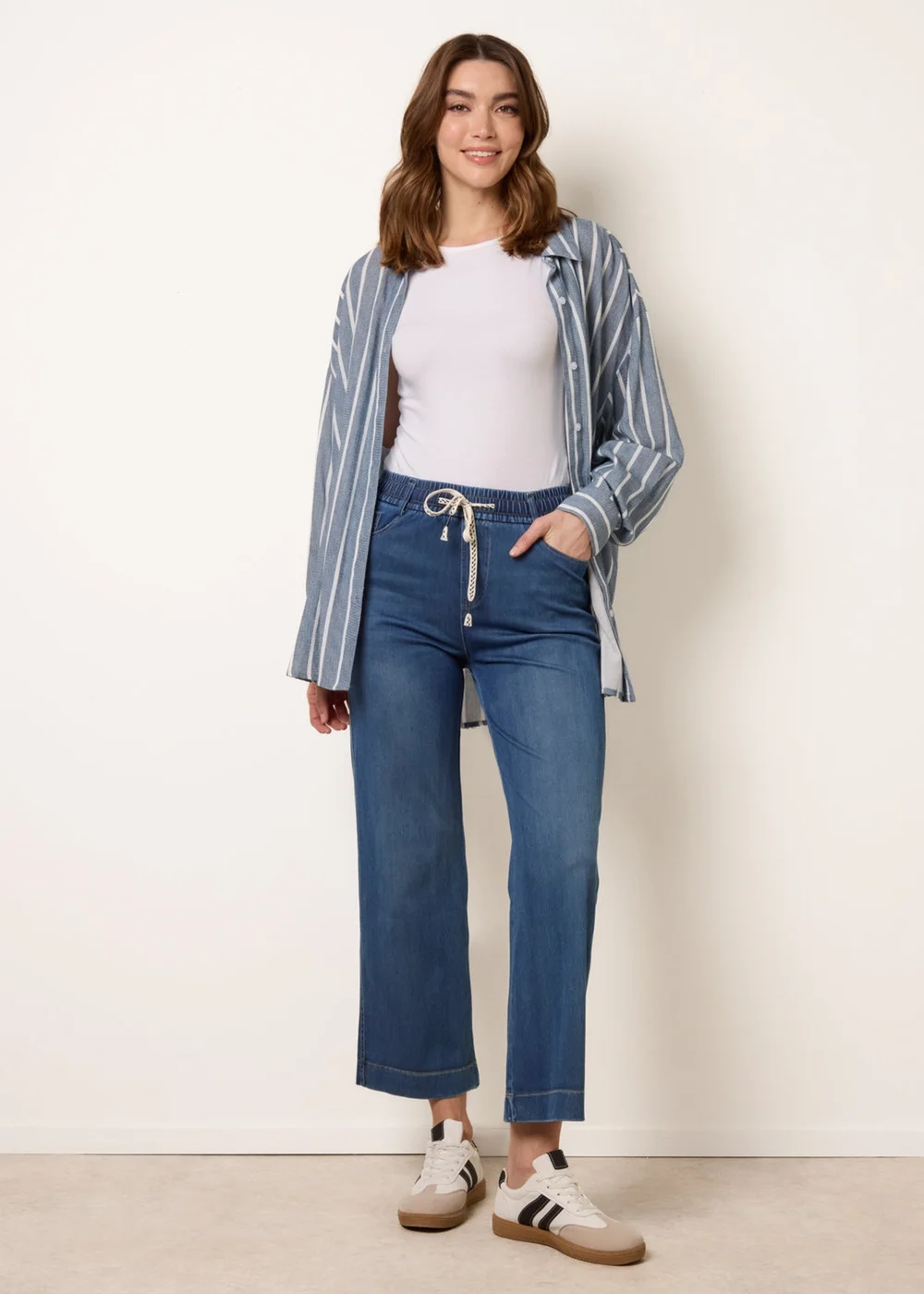 Blue Vanilla Blue Elasticated Waist Jeans - XL Image 2