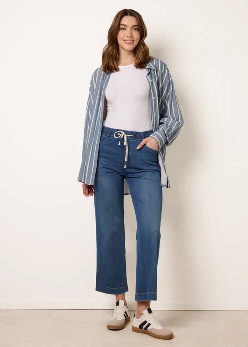 Blue Vanilla Blue Elasticated Waist Jeans - XL Image 2