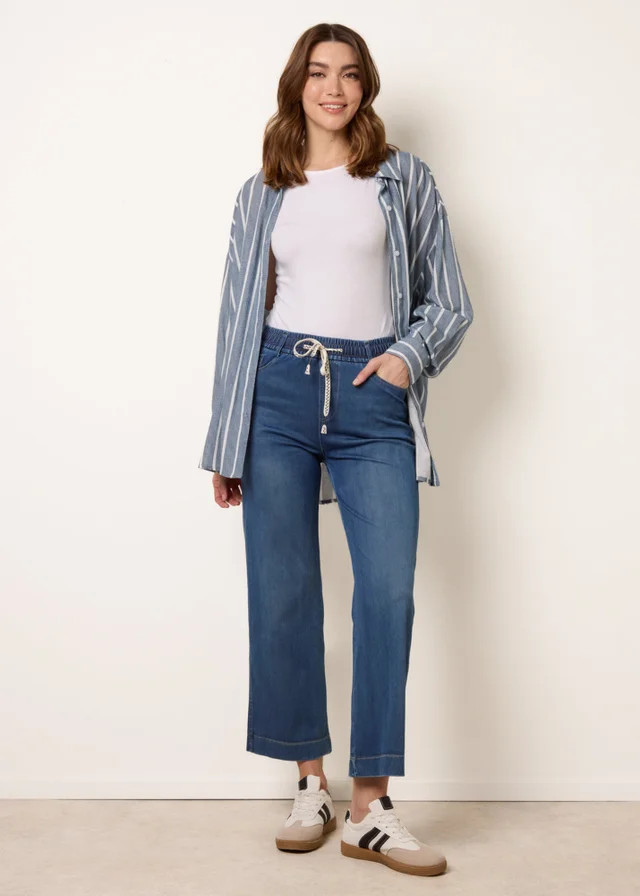 Blue Vanilla Blue Elasticated Waist Jeans