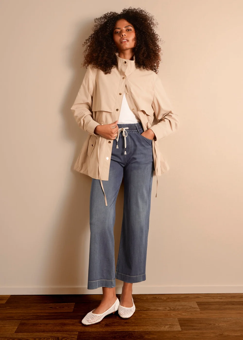 Blue Vanilla Blue Elasticated Waist Jeans - XL Image 1