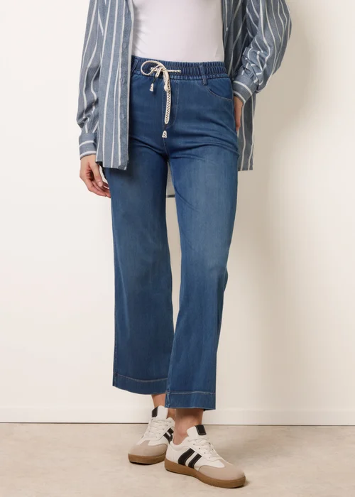 Blue Vanilla Blue Elasticated Waist Jeans - XL Image 3