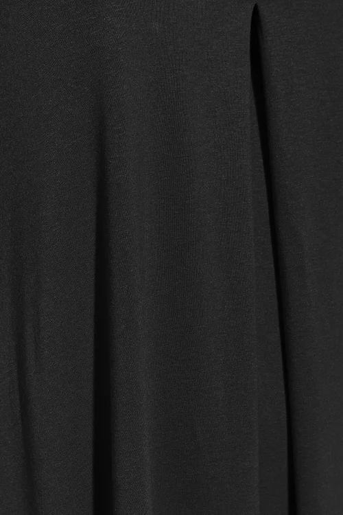 Yours Curve Black Pleat Angel Sleeve Swing Top - 30-32 Image 5