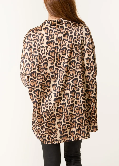 Blue Vanilla Brown Leopard Print Shirt - One Size Image 4