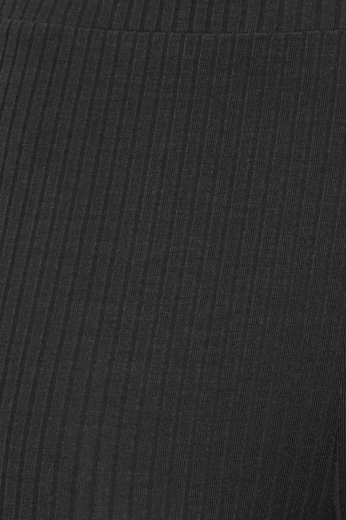 Yours Curve Black Ribbed Leggings - 18 Image 5