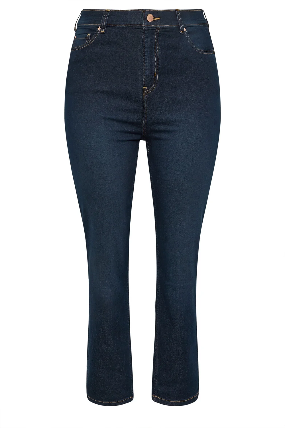 Yours Curve Dark Indigo Blue Straight Leg Ruby Jeans - 14/L28 Image 5