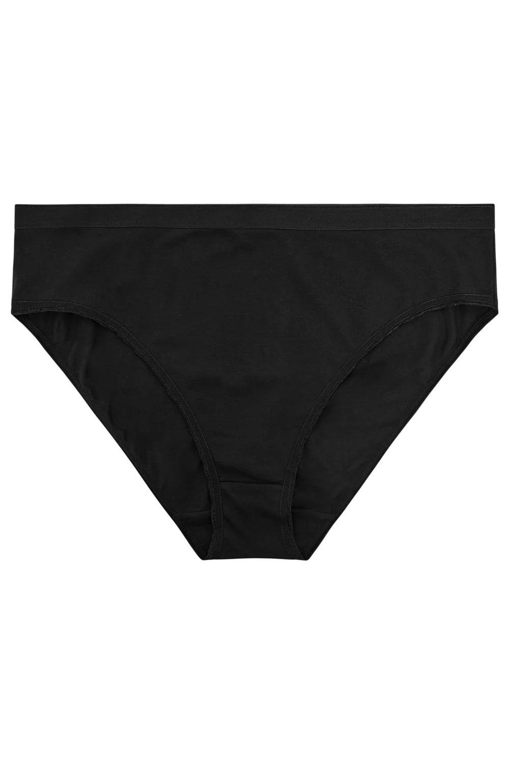 Yours 5 Pack Curve Black High Leg Briefs - 34-36 Image 4