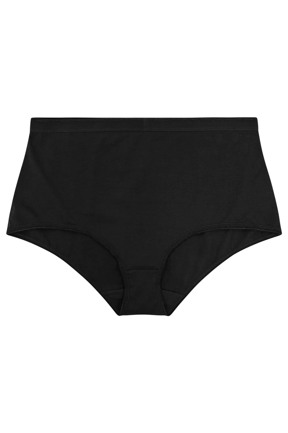 Yours Curve 5 Pack Black Stretch Full Briefs - 22-24 Image 5