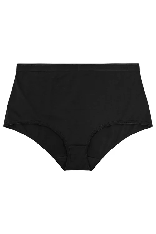 Yours Curve 5 Pack Black Stretch Full Briefs - 22-24 Image 5