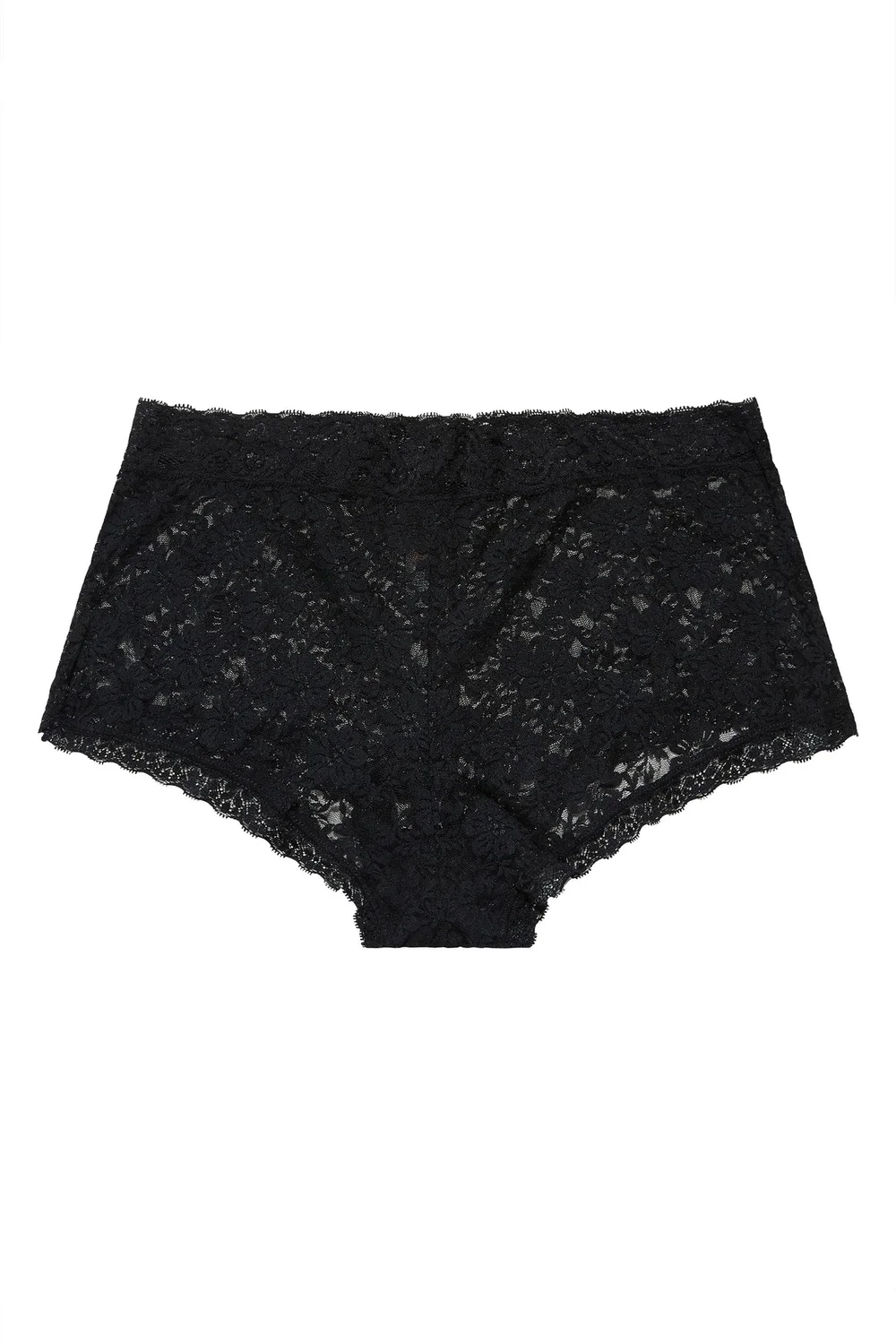 Yours 3 Pack Curve Black Lace Mid Rise Shorts - 14-16 Image 5