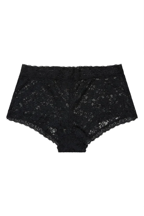Yours 3 Pack Curve Black Lace Mid Rise Shorts - 14-16 Image 5