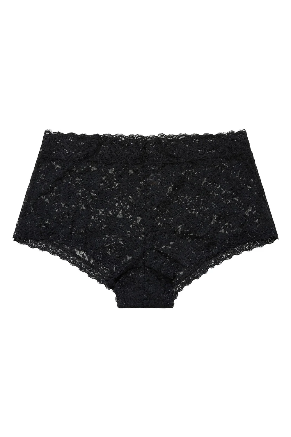 Yours 3 Pack Curve Black Lace Mid Rise Shorts - 14-16 Image 4