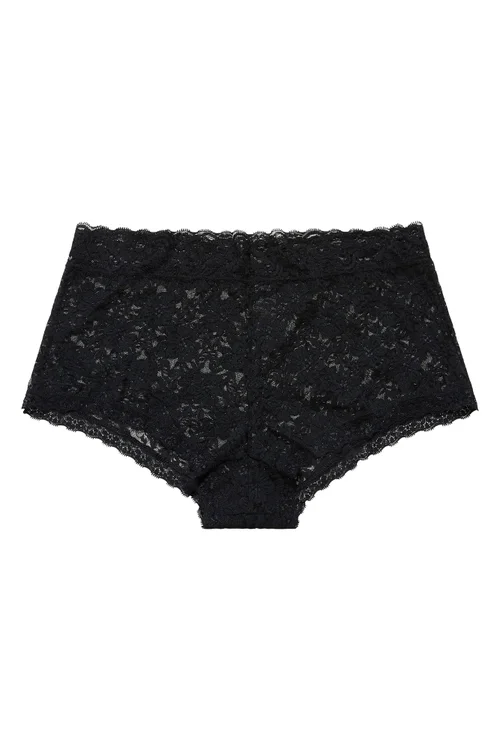 Yours 3 Pack Curve Black Lace Mid Rise Shorts - 14-16 Image 4
