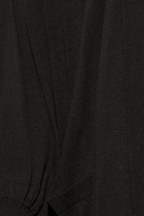 Yours Curve Black Balloon Sleeve Fine Knit Cardigan - 34-36 Image 5
