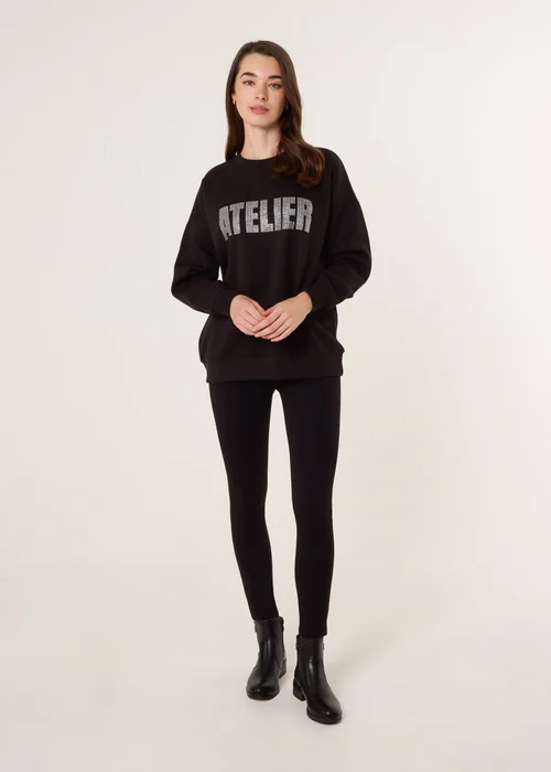 Blue Vanilla Black Atelier Diamante Sweatshirt - L/XL Image 2