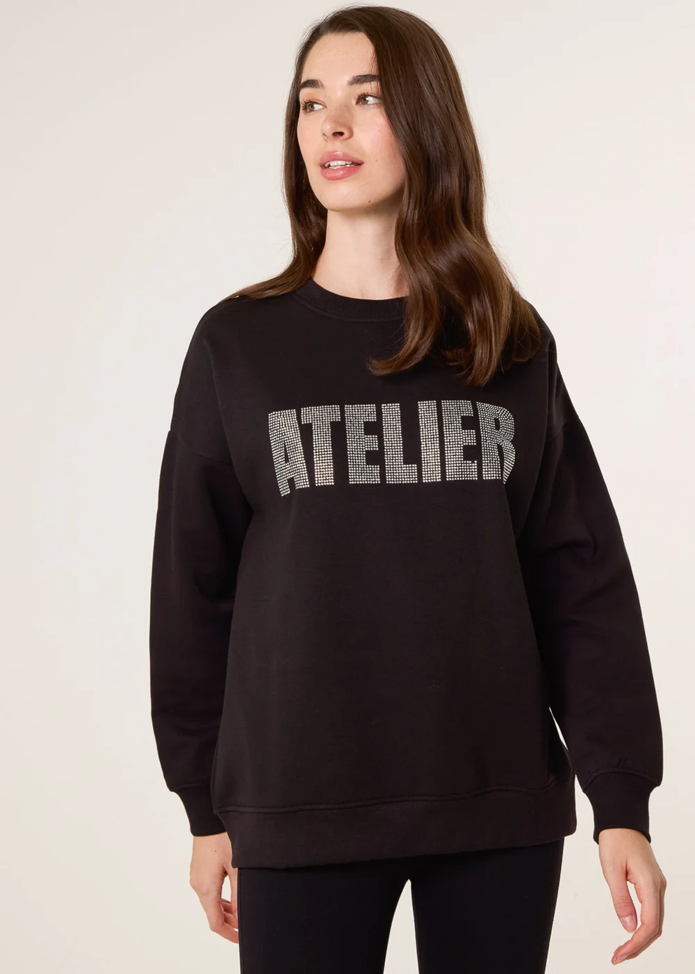 Blue Vanilla Black Atelier Diamante Sweatshirt - L/XL Image 1