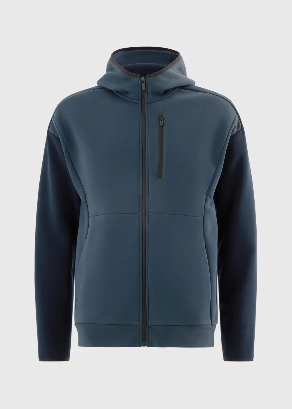 Souluxe Navy Zip Up Hoodie - XS Image 4
