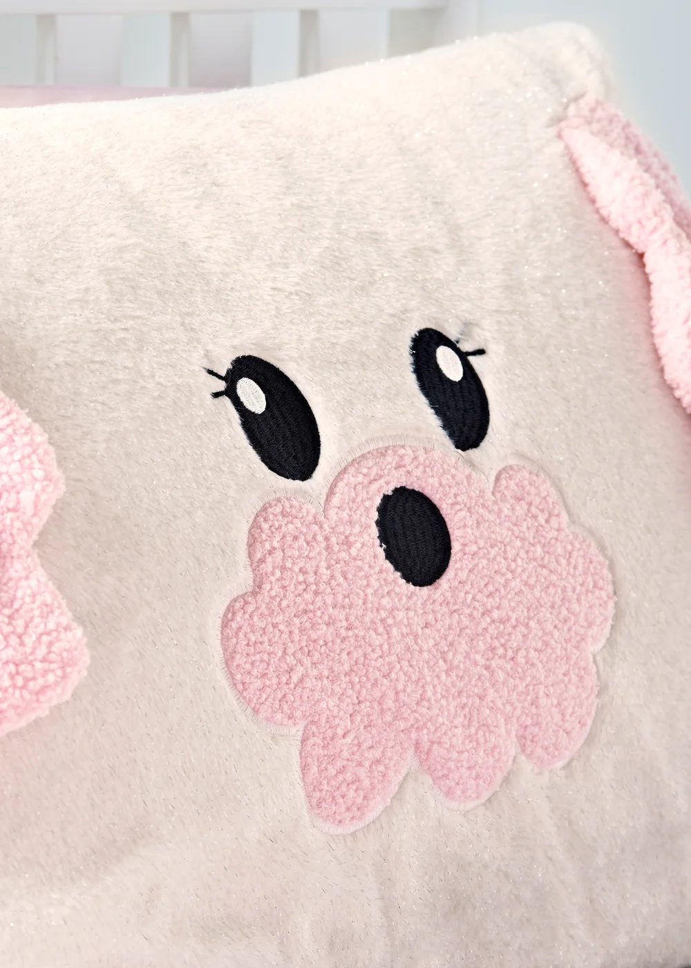 Pink Poodle Faux Fur Duvet Set - Single Image 2