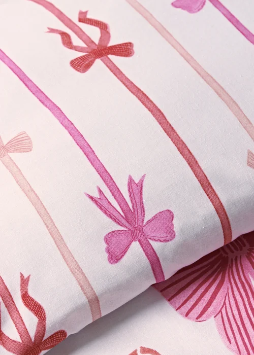 White Bow Print Bedding - Single Image 3
