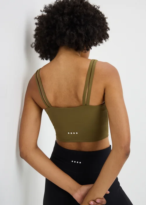 Khaki Double Strap Cami Top - S Image 3