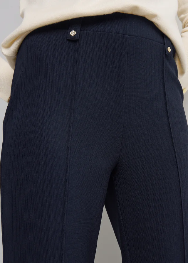 Ribbed Straight Leg Trousers