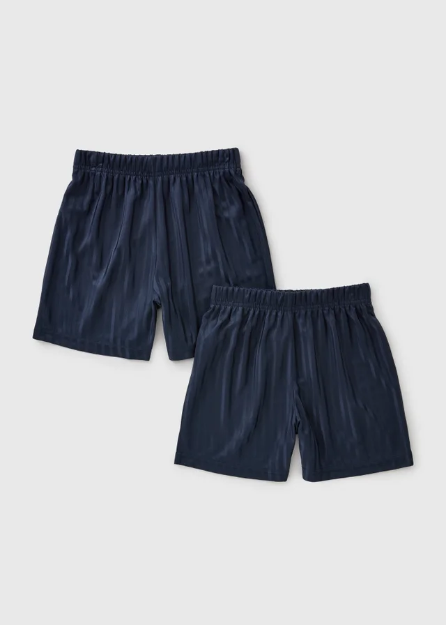 2 Pack Kids Navy Football Shorts (3-13yrs)
