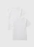 2 Pack Kids White Sports T-Shirts (3-12yrs) - 4 Yrs Image 1