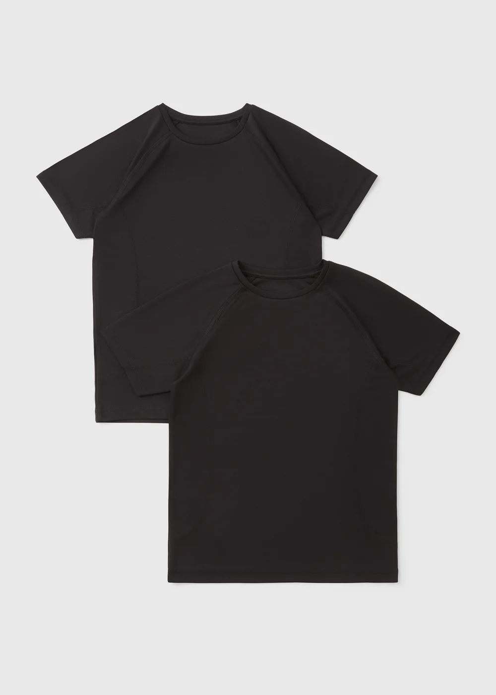 2 Pack Boys Black Sports T-Shirt (4-13yrs) - 4 Yrs Image 1