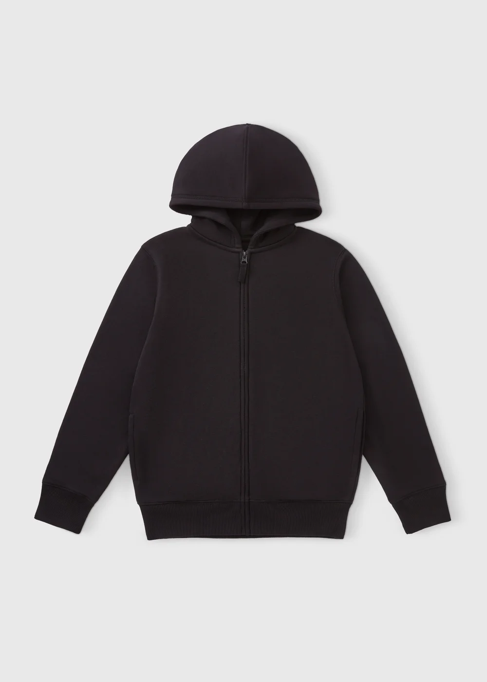 Boys Black Zip Up Hoodie (4-13yrs) - 4 Yrs Image 1