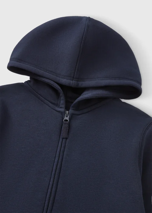Boys Navy Zip Up Hoodie (4-13yrs) - 4 Yrs Image 2