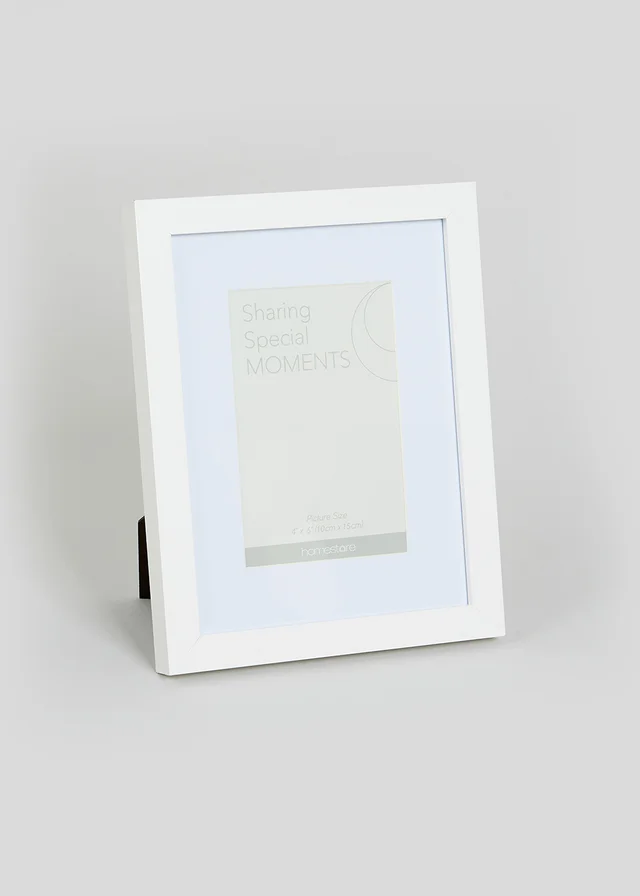 White 4x6 Photo Frame