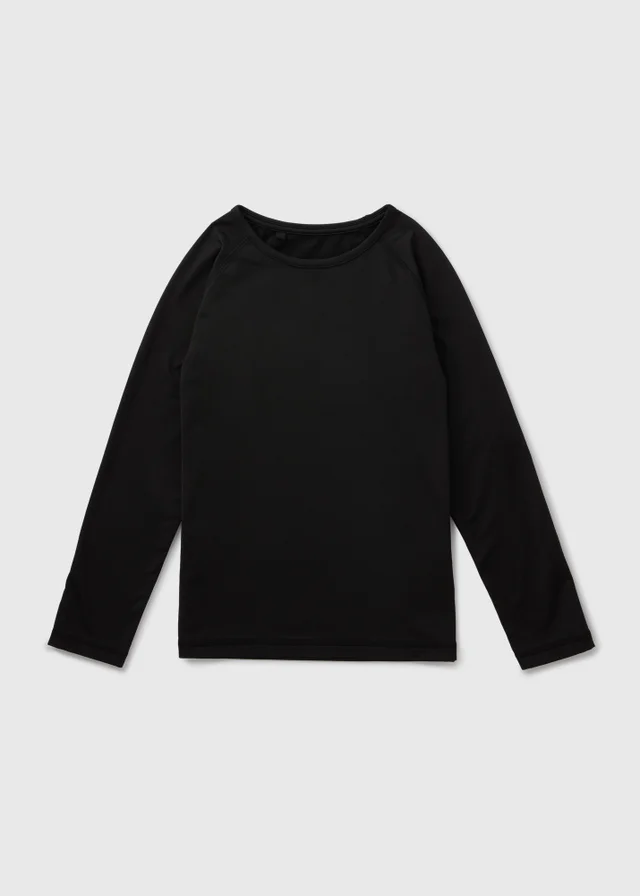 Boys Black Base Layer Top (4-13yrs)