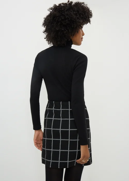 Black Check Boucle Mini Skirt - 8 Image 2