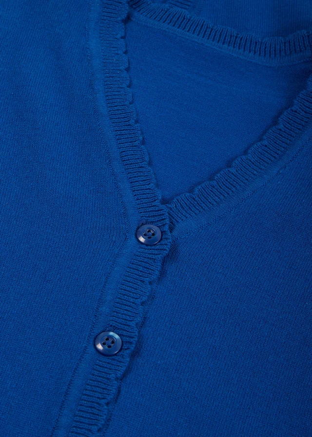 Girls 2 Pack Royal Blue School Cardigans (3-13yrs)