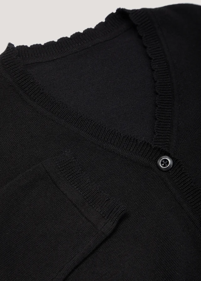 Girls 2 Pack Black School Cardigans (3-13yrs)