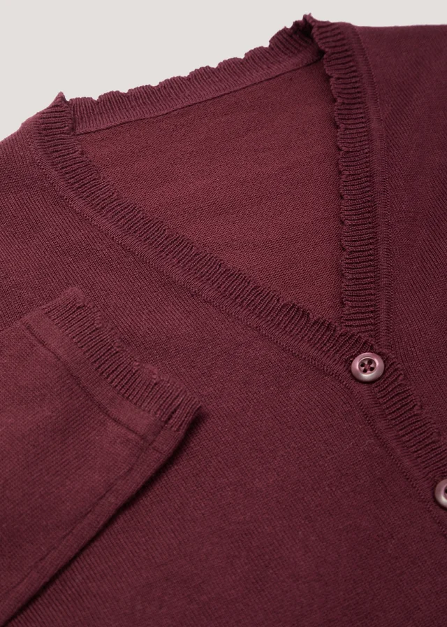 Girls 2 Pack Burgundy School Cardigans (3-13yrs)